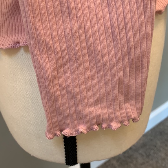 ANTHROPOLOGIE NWT wrap, lettuce hem and cuff, ribbed fabric - Picture 7 of 12